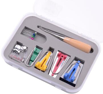 Multifunctionele Naaien Bias Tape Maker Set Diy Patchwork Quilten Tool Huishoudelijke Machine Binding Naaibenodigdheden Accessoires