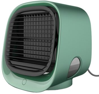 Multifunctionele Nachtlampje Mini Negatieve Ionen Airconditioning Fan M201 Usb Mini Desktop Airconditioning Fan Plastic groen