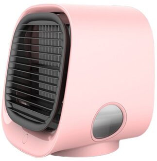 Multifunctionele Nachtlampje Mini Negatieve Ionen Airconditioning Fan M201 Usb Mini Desktop Airconditioning Fan Plastic Roze