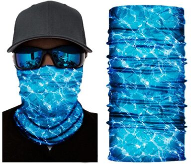 Multifunctionele Ootdoor Halswarmer Tube Sjaal Uv-bescherming Winddicht Ademend Gezichtsmasker Vissen Ski Fietsen Oceaan Bandana 04