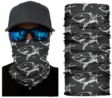 Multifunctionele Ootdoor Halswarmer Tube Sjaal Uv-bescherming Winddicht Ademend Gezichtsmasker Vissen Ski Fietsen Oceaan Bandana 06
