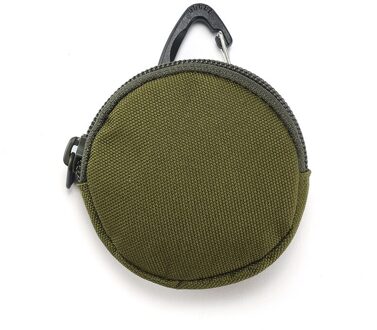 Multifunctionele Opslag Outdoor Producten Driehoek Gesp Ronde Onderdelen Hoofdtelefoon Tas U Disk Lader Draagbare Sleutel Bescherming Tas groen