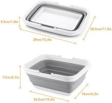 Multifunctionele Opvouwbare Snijplank Schotel Bad 3 In 1 Opvouwbare Sink Keuken Benodigdheden Afvoer Mand Outdoor Camp Draagbare Bassins