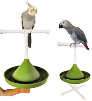 Multifunctionele Papegaai Vogel Stand Beugel Grote Voedsel Kom Vogel Bad Wastafel Verschillende Combinaties Papegaai Bad Vogel Accessoires