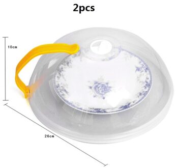 Multifunctionele Plastic Vers Houden Cover Magnetron Voedsel Cover Keukengerei Tafel Gebruiksvoorwerpen Kleur Willekeurige 2stk