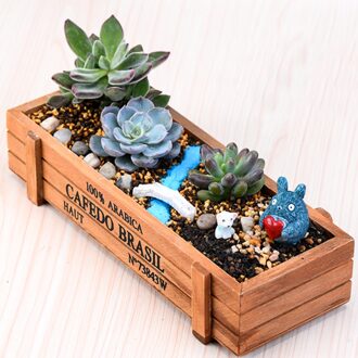 Multifunctionele pot Bed Potten & Bloembakken Hout Bloempot Tuin Planter Succulent Bloem Plant Retro huishoudelijke drecotioan