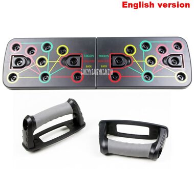 Multifunctionele Push Up Board Body Building Push Up Stand Beugel Rack Borst Plaat Spier Training Indoor Fitness Apparatuur zwart