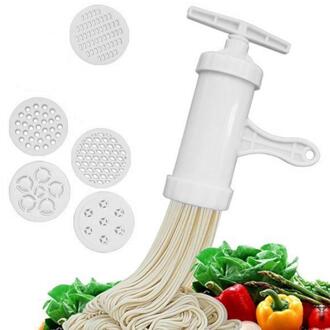 Multifunctionele Pvc Handleiding Pasta Maker Noodle Persmachine Met 5 Verschillende Templates Spaghetti Handleiding Machine Kitchen Tools