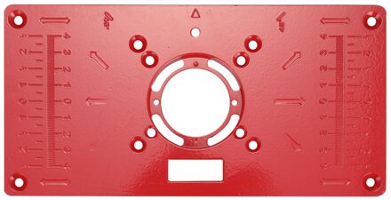 Multifunctionele Router Tafel Insert Plaat Houtbewerking Bankjes Aluminium Hout Router Trimmer Hout Graveermachine Flip Boord rood