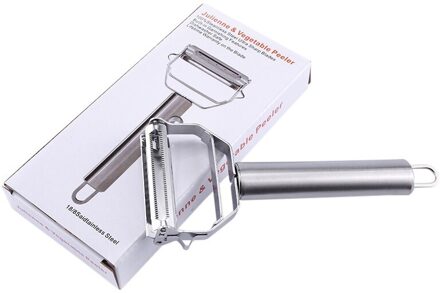 Multifunctionele Rvs Dunschiller Aardappel Komkommer Wortel Rasp Dunschiller Dubbele Schaven Rasp Kichen Gereedschap