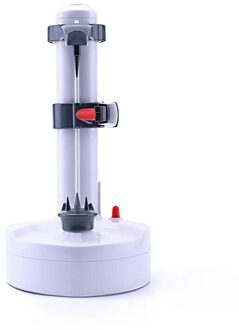 Multifunctionele Rvs Elektrische Dunschiller Automatische Fruit Groenten Dunschiller Drie Reserve Messen Aardappel Schillen Machine wit