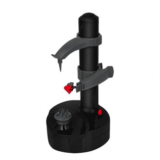 Multifunctionele Rvs Elektrische Dunschiller Automatische Fruit Groenten Dunschiller Drie Reserve Messen Aardappel Schillen Machine zwart