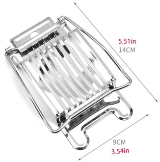 Multifunctionele Rvs Gekookt Ei Slicer Fruit Tomaat Paddestoel Cutter Keuken Koken Tool