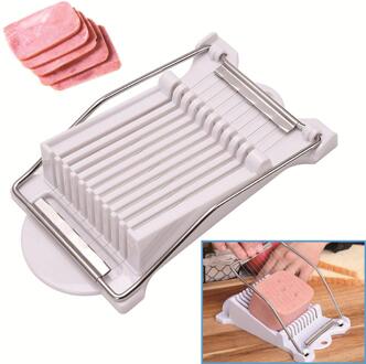 Multifunctionele Rvs Lunch Vlees Slicer Ham Banana Slicer Fruit Slicer Egg Cut Divider Thuis Keuken Snijgereedschap
