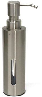 Multifunctionele Rvs Zeepdispenser Met Zichtbaar Venster Duurzaam Lotion Shampoo Dispensers Thuis Badkamer Accessoires