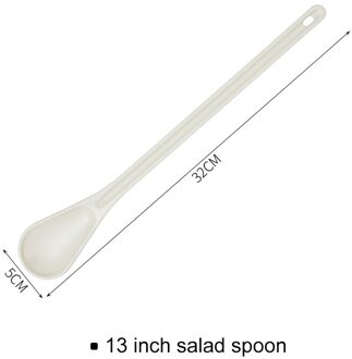 Multifunctionele Salade Roeren Lepel Lange Steel Ijs Dessert Lepels Milieuvriendelijke Pp Jam Roeren Lepel Keuken Servies/ A3