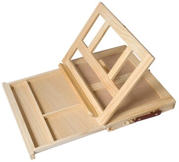 Multifunctionele Schildersezel Kunstenaar Bureau Schildersezel Draagbare Miniatuur Bureaulamp Gewicht Vouwen Schildersezel Voor Opslag Of Tijdens Trips