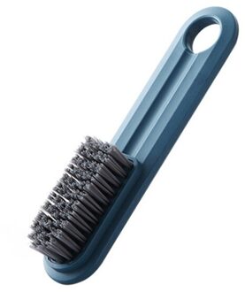 Multifunctionele Schoen Borstel Zachte Haar Huishouden Opknoping Schoen Borstel Kleren Schoonmaken Wasserette Borstel Accessoires blauw
