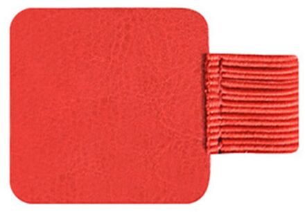 Multifunctionele Schoolbenodigdheden Potlood Briefpapier zelfklevende Lederen Elastische Lus Pen Houder Pen Clip Notebooks Eenvoudige Stijl rood