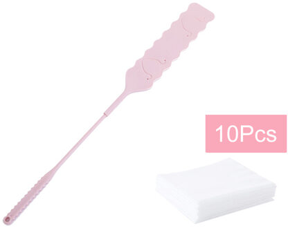 Multifunctionele Schoonmaken Stofdoek Kloof Reinigingsborstel Non-woven Dust Cleaner Voor Slaapbank Meubels Bodem Huishoudelijke Schoonmaken Tool roze met 10 kleding stof
