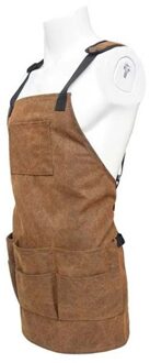 Multifunctionele Schort Collector Multi-Pocket Canvas Garage Tuin Hardware Workshop Retro Denim Schort Voor Mannen