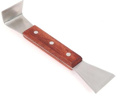 Multifunctionele Schraper Met Haak Voor Bijenteelt Gereedschap Rvs Houten Handvat Elleboog Met Hamer Schraper