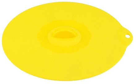 Multifunctionele Siliconen Kom Deksels Herbruikbare Zuig Seal Covers Voor Kommen Potten Cups Food Safe Keuken Accessoires geel