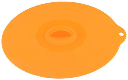 Multifunctionele Siliconen Kom Deksels Herbruikbare Zuig Seal Covers Voor Kommen Potten Cups Food Safe Keuken Accessoires Oranje