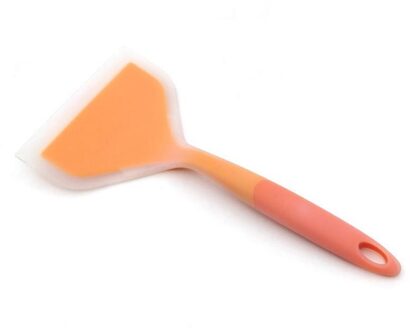 Multifunctionele Siliconen Spatel Rundvlees Vlees Ei Non-stick Turners Voedsel Lifters Keuken Schraper Breed Pizzashovel Homecookingutensils oranje