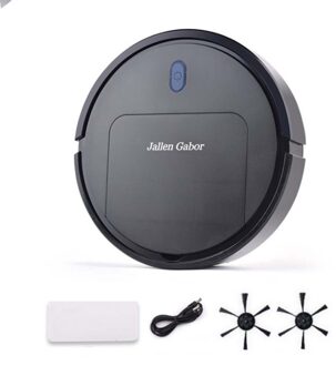 Multifunctionele Smart Vegen Robot Usb Opladen Lui Stofzuiger Kleine Huishoudelijke Cleaner Veegmachine Draadloze zwart