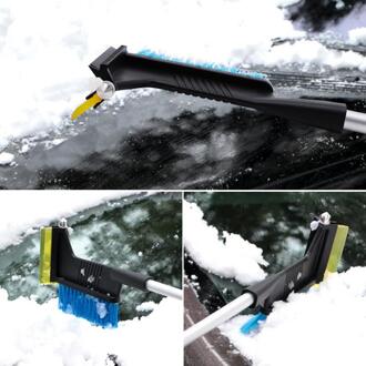 Multifunctionele Sneeuw Borstel Removal Tool Ijskrabber Uitschuifbare Sneeuw + Ice Remover Accessoires Winter Universele Voor Voertuig Sweep