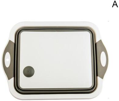 Multifunctionele Snijplank Opvouwbare Afvoer Mand Inklapbare Vegetable Wastafel Wassen Vergiet Draagbare Keuken Organizer