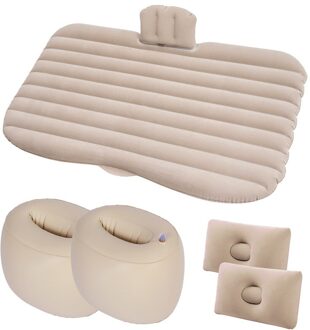 Multifunctionele Sofa Kussen Outdoor Camping Mat Kussen Auto Lucht Opblaasbare Travel Matras Bed Voor Auto Achterbank Matras geel