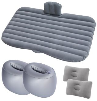 Multifunctionele Sofa Kussen Outdoor Camping Mat Kussen Auto Lucht Opblaasbare Travel Matras Bed Voor Auto Achterbank Matras groen