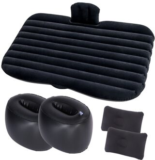 Multifunctionele Sofa Kussen Outdoor Camping Mat Kussen Auto Lucht Opblaasbare Travel Matras Bed Voor Auto Achterbank Matras Oranje