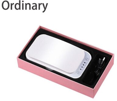 Multifunctionele Sterilisator Ultraviolet Desinfectie Kabinet Droger Machine Uv Sterilisator Box Voor Maskers Mobiele Telefoons Makeup Tools wit gewoon