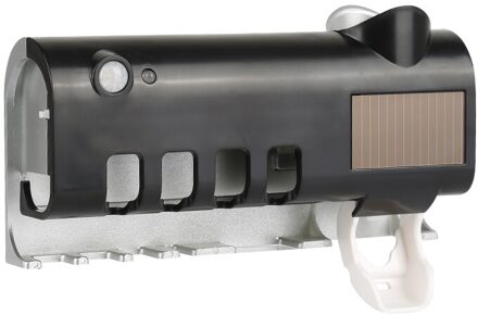 Multifunctionele Tandenborstel Sterilisator Ultraviolette Uv Licht Wit Zwart Automatische Tandpasta Dispenser Badkamer Accessoires