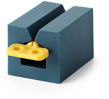 Multifunctionele Tandpasta Buis Druk Squeezer Plastic Tandpasta Dispenser Tandpasta Houder Badkamer Accessoires Set donker blauw