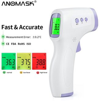 Multifunctionele Thermometer Drie-Kleuren Verlicht Display Voorhoofd Thermometer Digitale Display Infrarood Alarm Menselijk Lichaam Thermometer