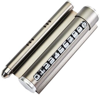 Multifunctionele Tijdelijke Parkeerplaats Telefoonnummer Kaart Plaat Verborgen Schakelaar Voor Haima 3 7 M3 M6 S5 jac J2 J3 J4 J5 J7 S1 S3 Zilver