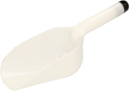 Multifunctionele toepasbare schep - wit - kunststof - 31 x 9 cm - doseerschep