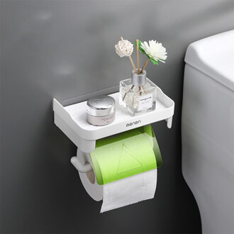 Multifunctionele Toiletrolhouder Waterdicht Wc Tissue Opbergdoos Wall Mount Badkamer Product Badkamer Accessoires Green2
