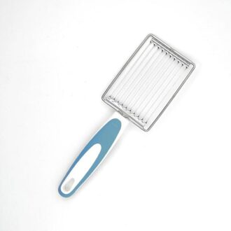 Multifunctionele Tomaat Slicer Rvs Fruit Groente Slicer Aardappel Ei Kaas Boterhamworst Snijden Cutter Keuken Gadget blauw