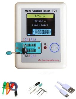Multifunctionele Transistor Tester LCR-TC1 Full Color Grafische Display Met Batterij Tft Diode Triode Capaciteit Meter