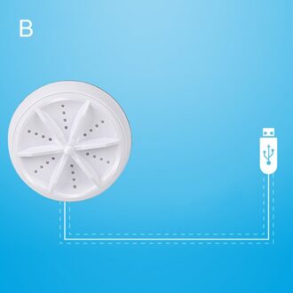 Multifunctionele Ultrasone Wasmachine 9Cm Ronde Mini Draagbare Schoonmaak Tool Voor Reizen Outdoor Gebruik KIMA88 geel