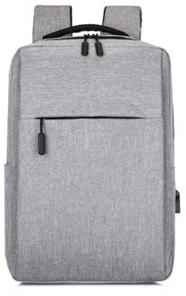 Multifunctionele USB Opladen Mannen Business Leisure School Crossbody Bag Outdoor Training voor Tieners Reizen Schoudertas grijs