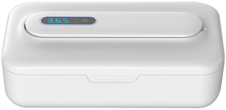 Multifunctionele Uv Mobiele Telefoon Sterilisator Box Uvc Lamp Sterilisator Desinfectie Doos Voor Masker Smartphone Accessoires Make-Up Tool wit