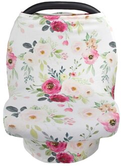 Multifunctionele Verpleging Cover Borstvoeding Sjaal Baby Stoelhoezen Katoenen Wandelwagen Luifel Deken Voor Hoge Stoel Winkelwagen F2