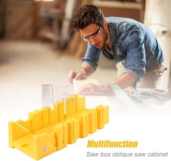 Multifunctionele Verstekzaag Box 45/90 Graden Saw Doos Kabinet Case Houtbewerking Hoek Snijden Kunststoffen Saw Doos