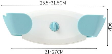 Multifunctionele Verstelbare Pot Cover Rack Keuken Punch Gratis Wandmontage Snijplank Opbergrek Deksel Organizer Pan Plank blauw